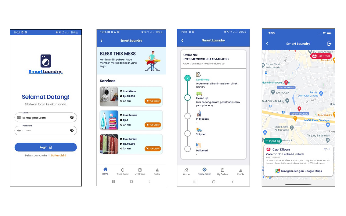 Smart Laundry Mobile Android & iOS